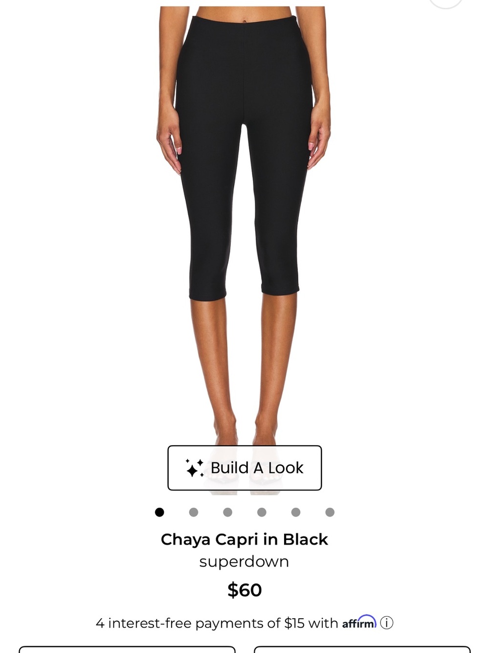 NWT Superdown Chaya Capri